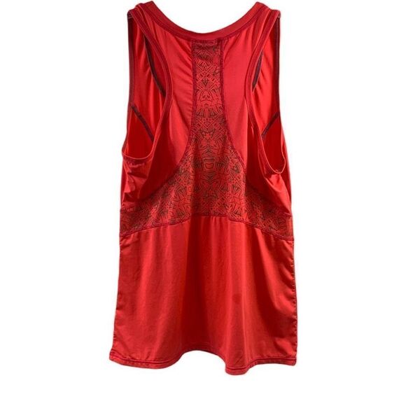 Athleta Orange Printed Sleeveless Top Size L - Picture 2 of 8